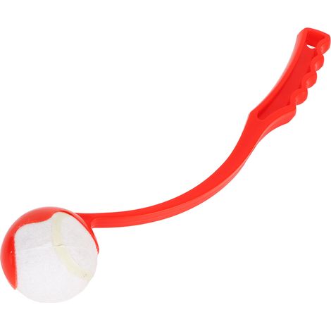 Lanceur de balles pour chien à main avec poignée ergonomique, jouet interactif pour l'entraînement en extérieur (1/5)