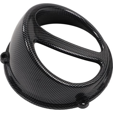 Couvercle de ventilateur de refroidissement de moteur de moto, style fibre de carbone, remplacement pour GY6 125cc 150cc 152QMI 157QMJ (1/5)