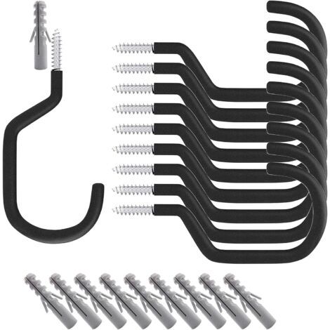 Sollbry Lot de 10 crochets de rangement pour vélo en acier inoxydable (1/5)
