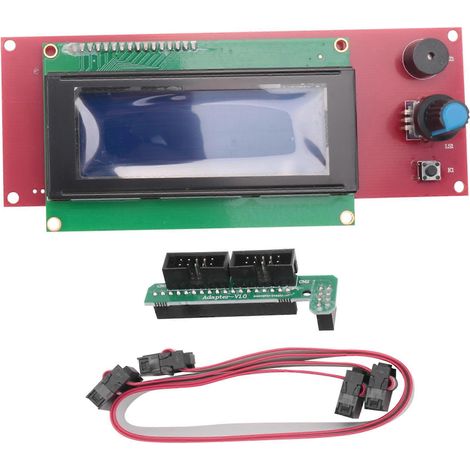 Controlador de pantalla inteligente Ramps 1.4 2004, controlador LCD con adaptador, compatible con impresoras 3D RepRap. (1/5)