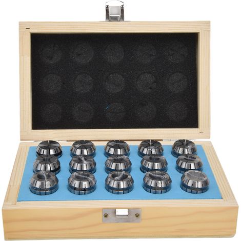 Pince à ressort ER25, 15 pièces, mandrin en acier au carbone de haute précision, pièces de Machine à graver CNC 2 à 16mm