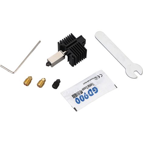 Kit imprimante 3D buse acier trempé et laiton, hot end amovible 500°C, pack 2, compatible Bambu Lab X1, P1P, X1-Carbon (1/5)