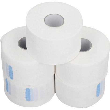Bandes de papier jetables pour la nuque, prédécoupées, souples et extensibles, idéales pour la coloration et la coupe de cheveux. (1/5)