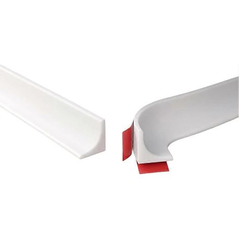 Moulure décorative flexible de 12 mètres, plinthe autocollante en silicone, moulure d'angle murale auto-adhésive (1/5)