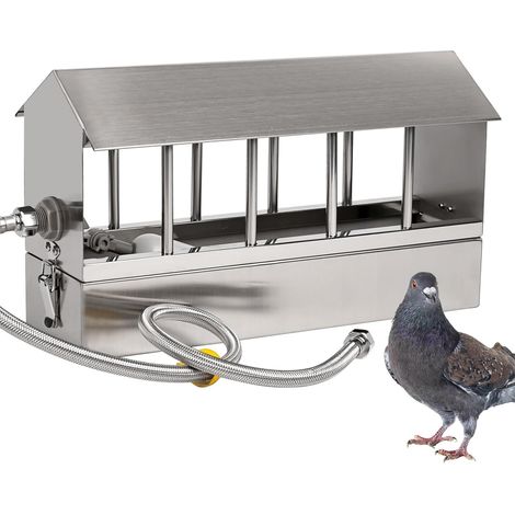 1 Abreuvoir Automatique, Acier Inoxydable, 10 Trous, Valve Flotteur, Pour Poulets, Pigeons, Cailles (1/5)