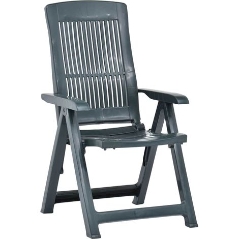 Maison Exclusive - Sillas plegables reclinables, 2 unidades, plás (1/5)