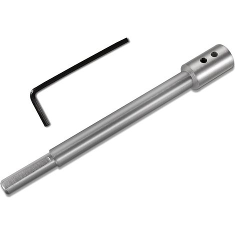 Rallonge de foret extra longue de 169 mm pour foret Forstner avec tige 3/8" pour foret à fraisage plat - Rallonge pour travaux de perçage particulièrement profonds et de fraisage (1/5)