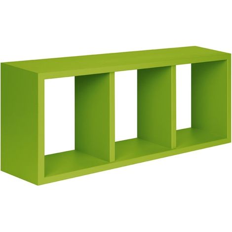 Mensola da Muro, Libreria Sospesa, Libreria da Parete, Scaffale da Parete, Verde, 70x30 p15,5 cm - Tristano (1/4)
