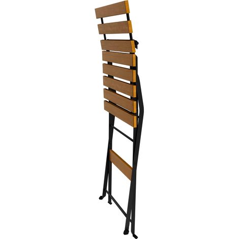 3-Piece Acacia Wood Folding Bistro Set for 2 (1/5)