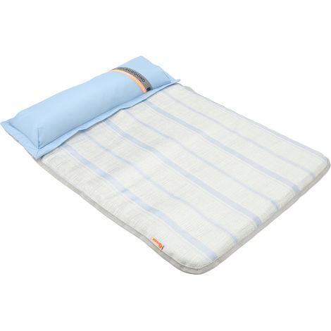 Tapis d'été pour chien avec oreiller, matelas doux et résistant à l'usure, lit amovible pour chiot