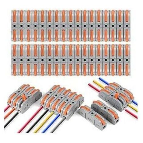 Connecteur de câble, 34 pièces Bornes de connexion, Borne SPL-1 avec levier de commande, Borne pour conducteur 4mm², Blocs de jonction électriques,,Les versions peuvent être librement combinées (1/4)