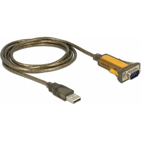 Delock USB 2.0 Adaptateur [1x USB 2.0 type A mâle - 1x RS232 mâle] 65840 1.5 m (1/3)