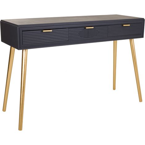 Recibidor de madera gris oscuro 120x41x78 (1/5)