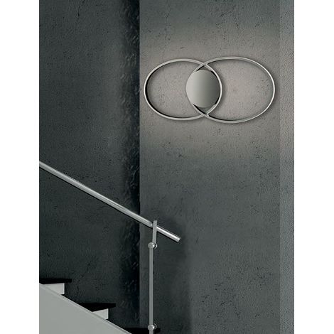 LED Deckenleuchte Chrom 67x30 45W
