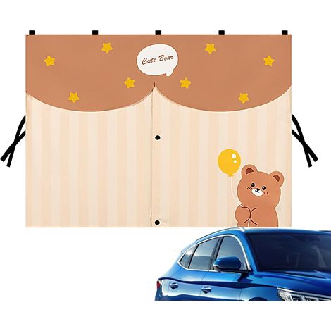 Rideau de voiture – Housse magnétique avec protection UV pour véhicules, housse de protection UV pour berlines, camions, SUV, voitures de tourisme, conduite urbaine estivale (1/5)