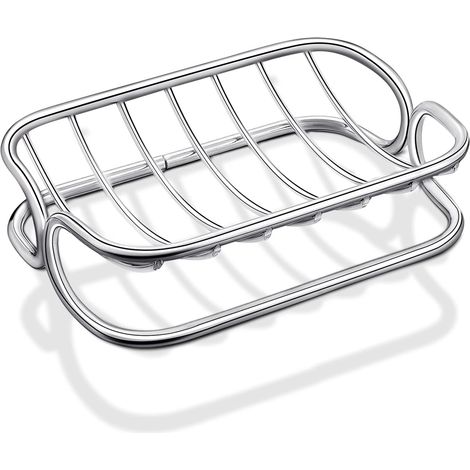 Seifenschale aus Edelstahl für die Dusche, ein rostbeständiger Seifenhalter aus Metall mit selbstentleerendem Seifenschwamm, Duschen, Badezimmer, Küchen (1/5)