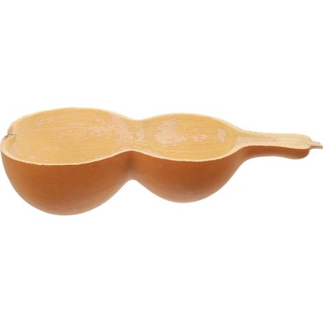 Portable Natural Gourd Ladle for Home and Sauna, Easy-to-Clean Bath Accessory, Elegant Design and Half-Gourd Shape, Beige (1/5)
