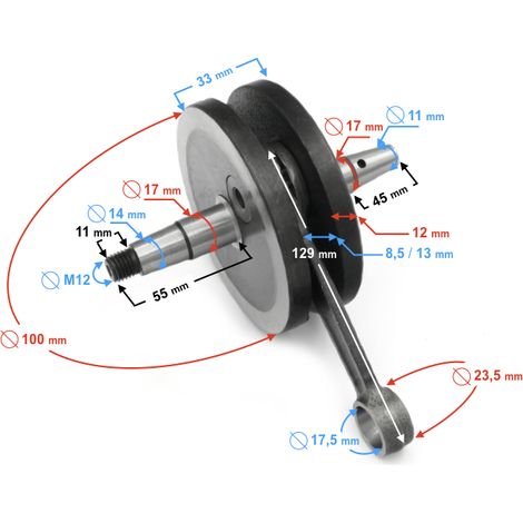 Albero motore Jawa 50 (1/3)