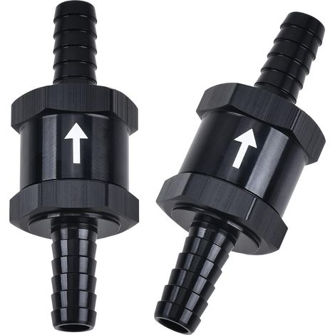 Clapet anti retour de carburant unidirectionnel en ligne (10 mm de diamètre extérieur, 2 pièces) de 3/8 po pour essence diesel (1/5)