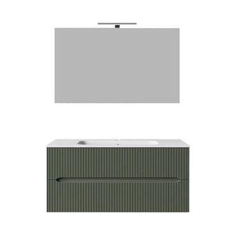 MOBILE BAGNO SOSPESO LINEA STICK CANNETTATO DA 120 CM Misura: Tortora Opaco