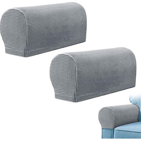 Sofabezüge – 2er-Set dehnbare Armlehnenbezüge für Stühle, rutschfeste Polyester-Elastan-Bezüge, Möbelschutzbezüge für Sessel, Sofas und Klappsessel (1/2)
