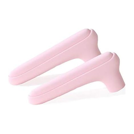 CSPARKV 2 Stück Silikon-Türgriff-Schutzhülle, Anti-Kollisions-Türschloss-Handschuhe, Fenster-Türgriff, Anti-Kollision (Rosa)
