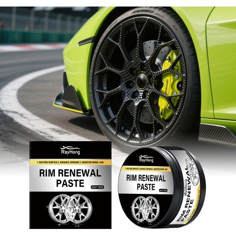 Wheel rim scratch care cream for aluminum alloy wheels, refurbishing, polishing, and scratch removal suitable for multiple car models -- 50g (1/5)