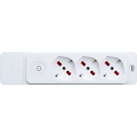 Mehrfachsteckdose 3 Steckdosen Bipasso/Schuko 10/16A Ohne Kabel Mit Schalter ROSI (1/4)