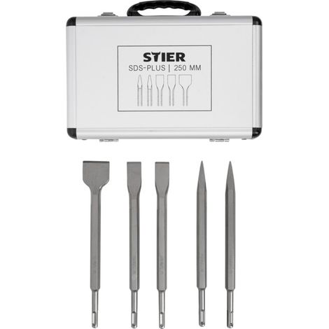 STIER SDS-Plus jeu de ciseaux 5 pièces 250mm (1/5)