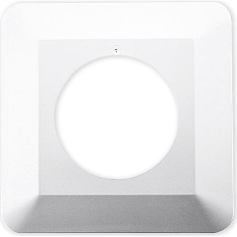 Cache-mur simple - 2100-00 - Blanc - Design moderne - Noir mat (1/2)