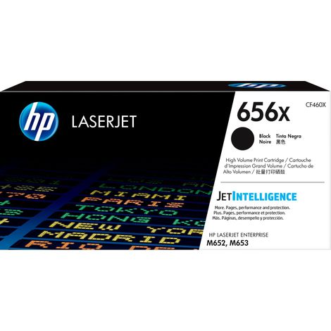Hewlett Packard HP LaserJet 656X - Toner Cartridge Original - Black - 27.000 pagina (CF460X) (1/5)