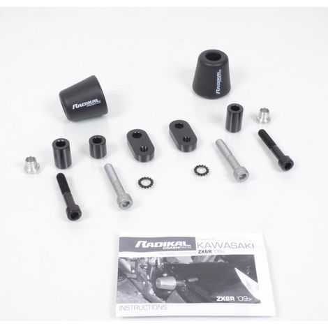 Tampon pare carter protection Radikal pour moto Kawasaki ZX6R (1/3)