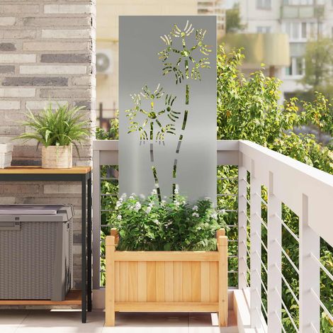 Teenpull – Garten Sichtschutz-Leinwand Silber 50 x 140 cm Verzinkter Stahl (1/5)