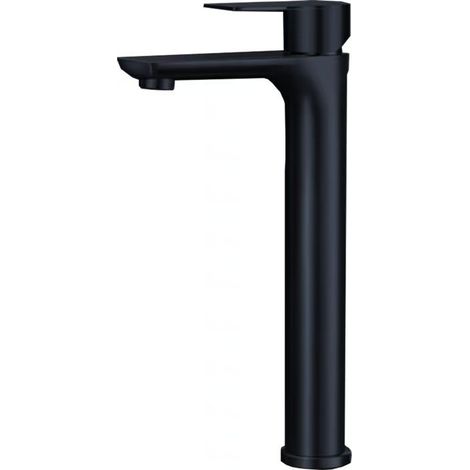 Stainless steel faucet for household hot and cold water, washbasin faucet, bathroom sink faucet - tall black model