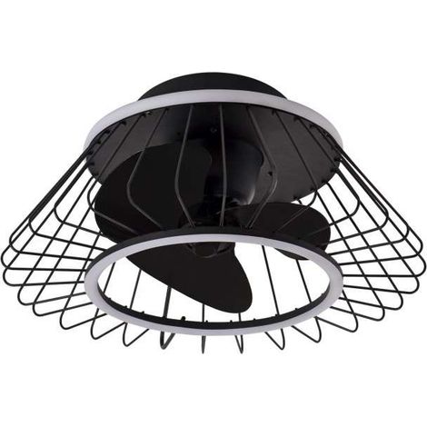 Ventilador a techo modelo Malabo, 3 palas acabado negro, 23cm(alto) 50cm(ancho) 50cm(fondo) . (1/5)