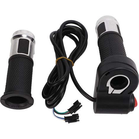 Universeller 12V-99V-Gasgriff für E-Bikes, 6-adrig, zweistufig, drei Geschwindigkeiten, silber (1/5)