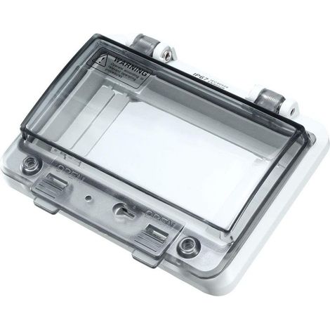 Boîtier de protection transparent pour disjoncteur mural intérieur 5 voies (1/3)