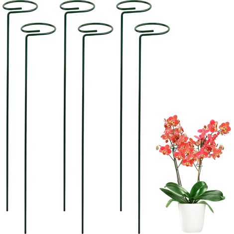 Support de fixation en fer pour plantes grimpantes, tuteur de jardin en acier inoxydable, piquet fleur, treillis potager (1/5)
