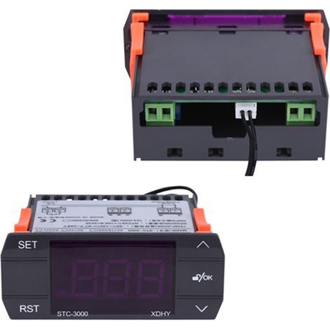 Contrôleur de Température Numérique Tactile STC-3000 220V, Thermostat avec Sonde (30A) (1/5)