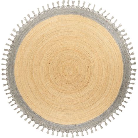Teppich MARTS Grau ø 200 cm Jute