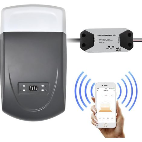 Kit d'ouvre-portes automatiques L'ouvre-porte de garage réalise l'application WiFi Smart Phone for contrôler l'ouverture et la fermeture automatiques de la porte pour accessoires de portail coulissant (1/5)