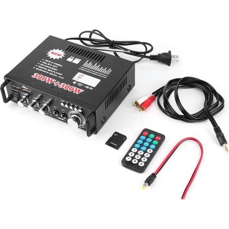 Amplificateur stéréo télécommandé Voiture 12 V télécommande numérique amplificateur audio Bluetooth HiFi (1/4)
