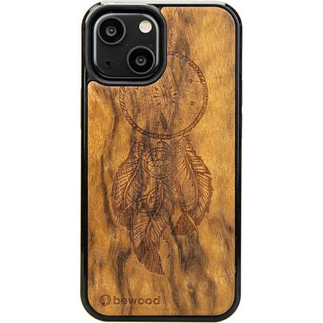 iPhone 13 Hülle aus Holz, Mini-Traumfänger, Imbuia (1/3)