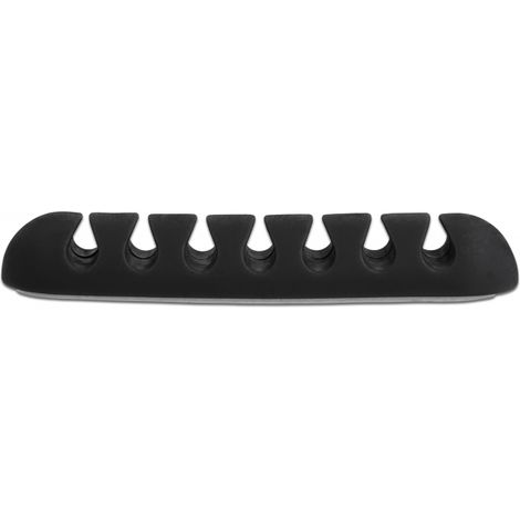 DeLOCK Delock Kabelhalter mit 7 Durchführungen selbstklebend Set 6 Stück schwarz (18348) (1/5)