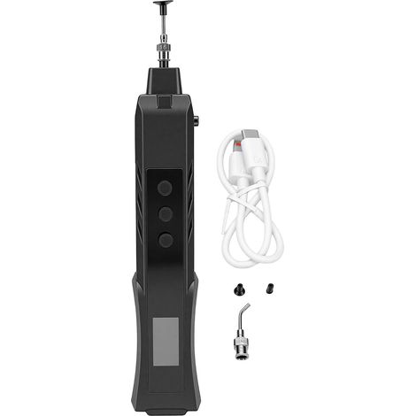 Wiederaufladbarer ESD-Vakuumstift mit 200 G Saugkraft, 0,96 Zoll TFT-Farbbildschirm, LED-Licht und 2 Düsen zum Löten und Ausbessern von SMD-IC-Bauteilen (1/5)