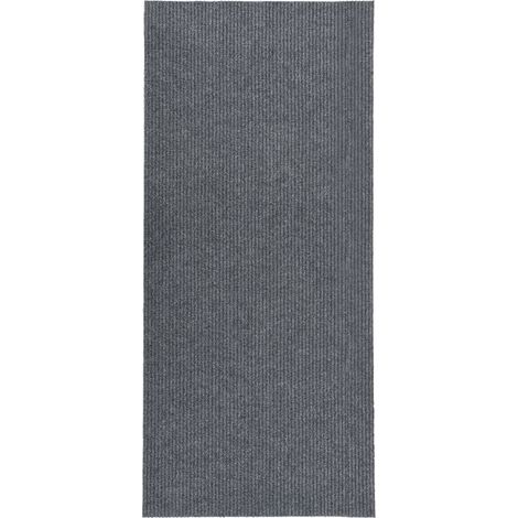 Tapis-Tapis de salon-Tapis Chambre-Tapis d'intérieur 100x250 cm Gris 680686 (1/5)