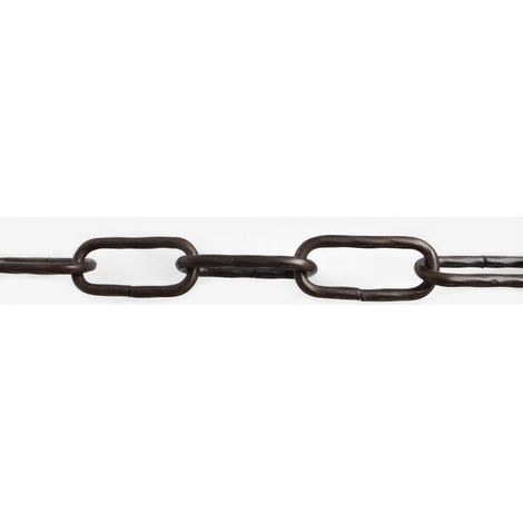 CATENA MAGLIA LUNGA RITORTA 4,0 MM 2,5 M NERO