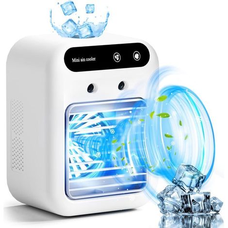 Condizionatore d'aria portatile - XVX - 3 in 1 - Ventilatore - Umidificatore - Serbatoio da 500 ml (1/5)