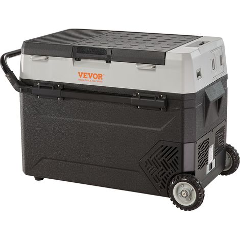 Mophorn – Glacière électrique portable 53 L – Réfrigérateur de voiture 12/24 V CC – Double zone -20°C à 10°C – Consommation 0,6 kW.h – Silencieux < 45 dB