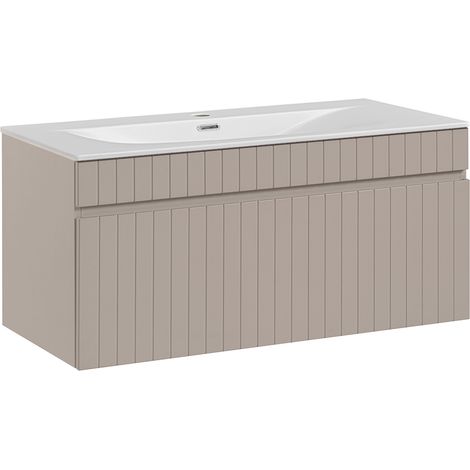 Waschtisch 100cm Zelie mit 1 Schublade, Kaschmir (1/4)